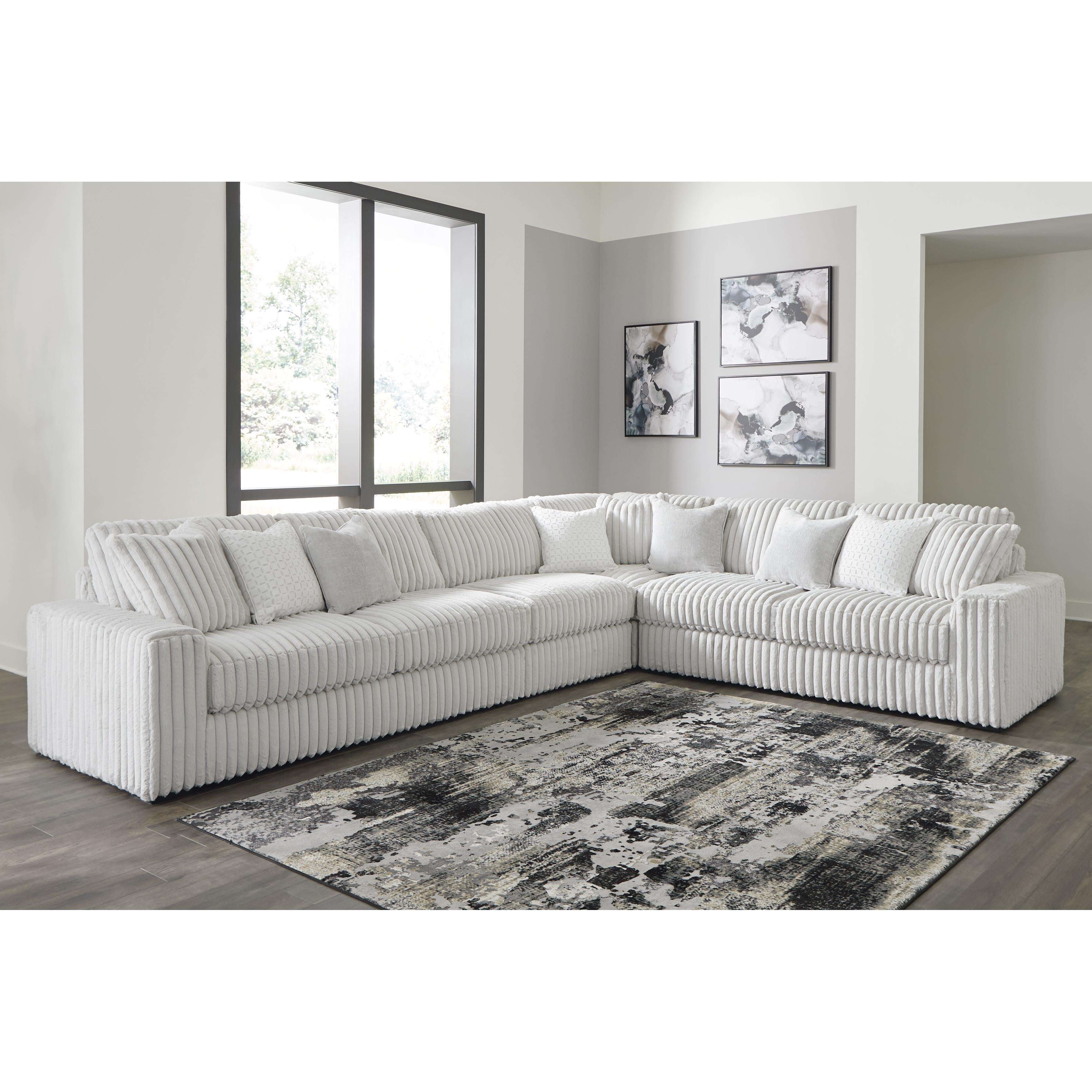 Swipe Furniture Exclusive Design Stupendous Fabric 4 pc Sectional 2590366/2590346/2590377/2590367