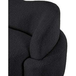 Meridian Principessa Black Boucle Fabric Chair