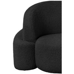 Meridian Principessa Black Boucle Fabric Chair