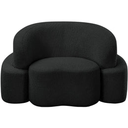 Meridian Principessa Black Boucle Fabric Chair