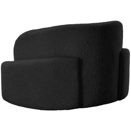 Meridian Principessa Black Boucle Fabric Chair