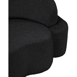 Meridian Principessa Black Boucle Fabric Chair