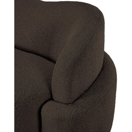 Meridian Principessa Brown Boucle Fabric Chair