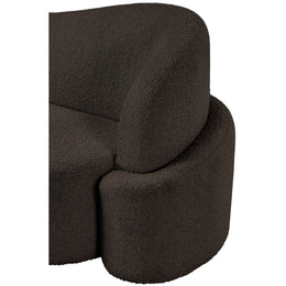 Meridian Principessa Brown Boucle Fabric Chair