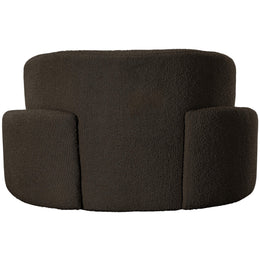 Meridian Principessa Brown Boucle Fabric Chair