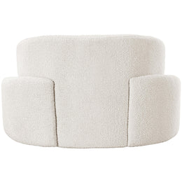 Meridian Principessa Cream Boucle Fabric Chair