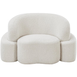 Meridian Principessa Cream Boucle Fabric Chair
