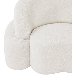 Meridian Principessa Cream Boucle Fabric Chair