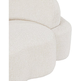 Meridian Principessa Cream Boucle Fabric Chair