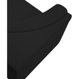 Meridian Ollie Black Boucle Fabric Corner