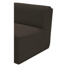 Meridian Ollie Brown Boucle Fabric Armless