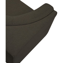 Meridian Ollie Brown Boucle Fabric Corner