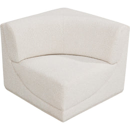 Meridian Ollie Cream Boucle Fabric Corner