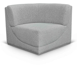 Meridian Ollie Grey Boucle Fabric Corner