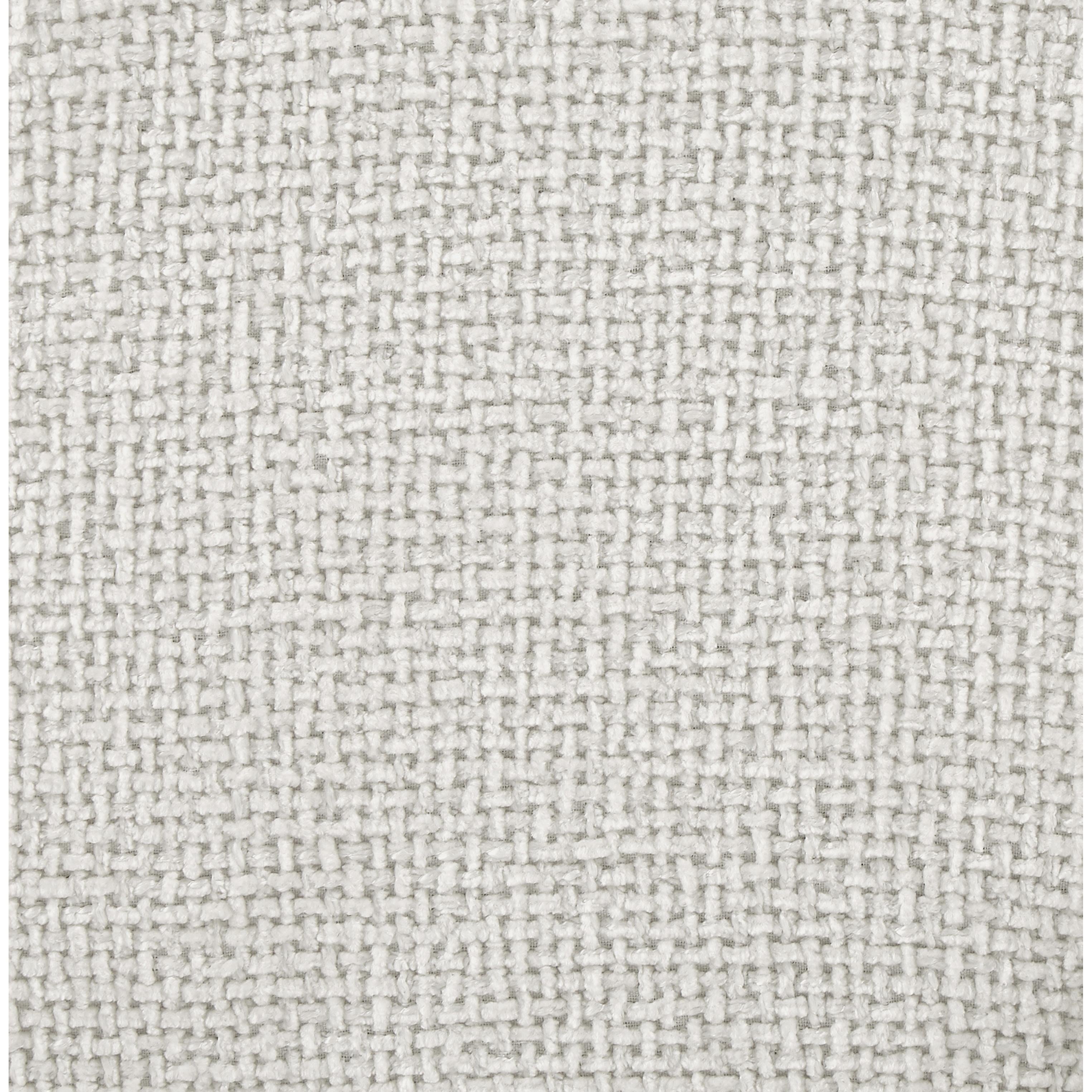 Meridian Quinn Cream Chenille Fabric Armless Chair