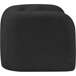 Meridian Emory Black Boucle Fabric Chair