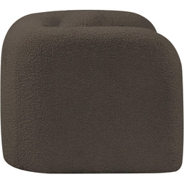 Meridian Emory Brown Boucle Fabric Chair
