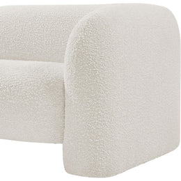 Meridian Emory Cream Boucle Fabric Chair