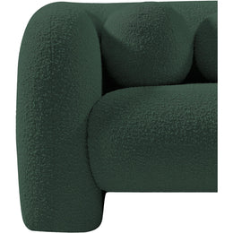 Meridian Emory Green Boucle Fabric Chair