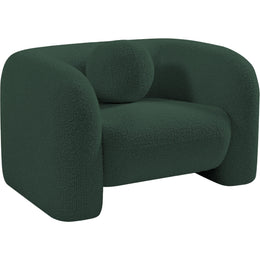 Meridian Emory Green Boucle Fabric Chair