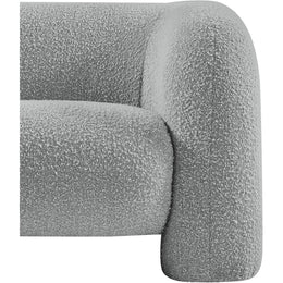 Meridian Emory Grey Boucle Fabric Chair