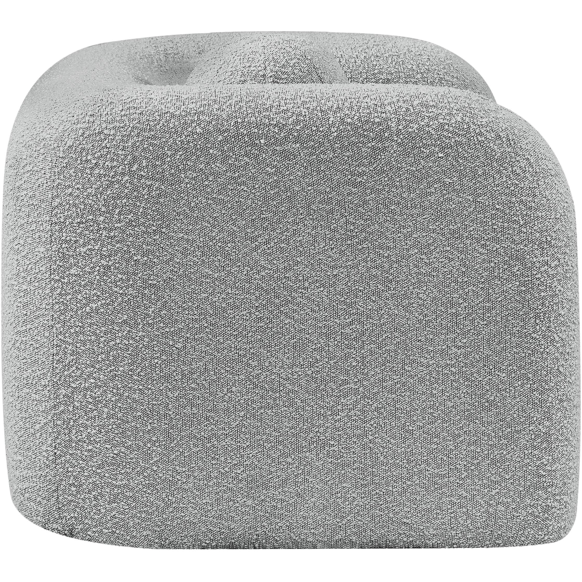 Meridian Emory Grey Boucle Fabric Chair