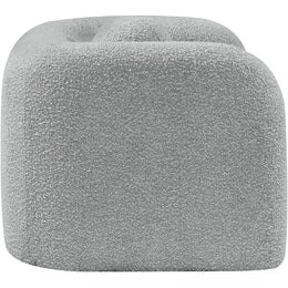 Meridian Emory Grey Boucle Fabric Chair