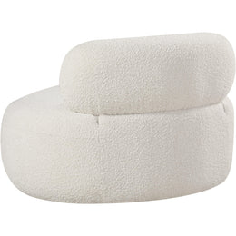Meridian Venti Cream Boucle Fabric Chair