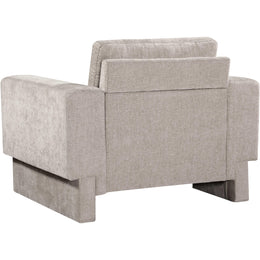 Meridian Madeline Beige Chenille Fabric Chair