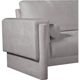 Meridian Madeline Grey Chenille Fabric Chair