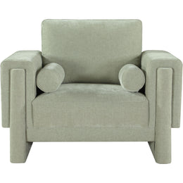 Meridian Madeline Mint Chenille Fabric Chair