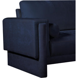 Meridian Madeline Navy Chenille Fabric Chair