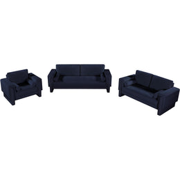 Meridian Madeline Navy Chenille Fabric Chair