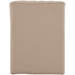 Meridian Orian Beige Teddy Fabric Chaise