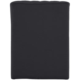 Meridian Orian Black Teddy Fabric Chaise