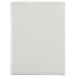 Meridian Orian Cream Teddy Fabric Chaise