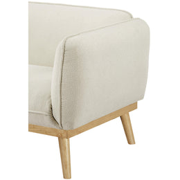 Meridian Nolita Cream Boucle Fabric Chair