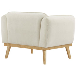 Meridian Nolita Cream Boucle Fabric Chair