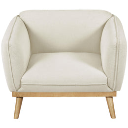 Meridian Nolita Cream Boucle Fabric Chair