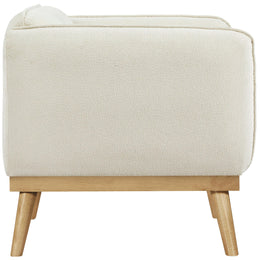 Meridian Nolita Cream Boucle Fabric Chair
