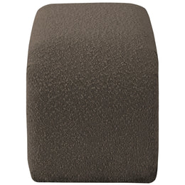 Meridian Niagara Brown Boucle Fabric Bench