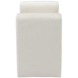Meridian Sloan Cream Velvet Bench