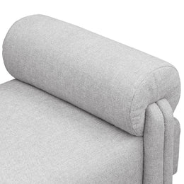 Meridian Stefano Grey Polyester Fabric Bench