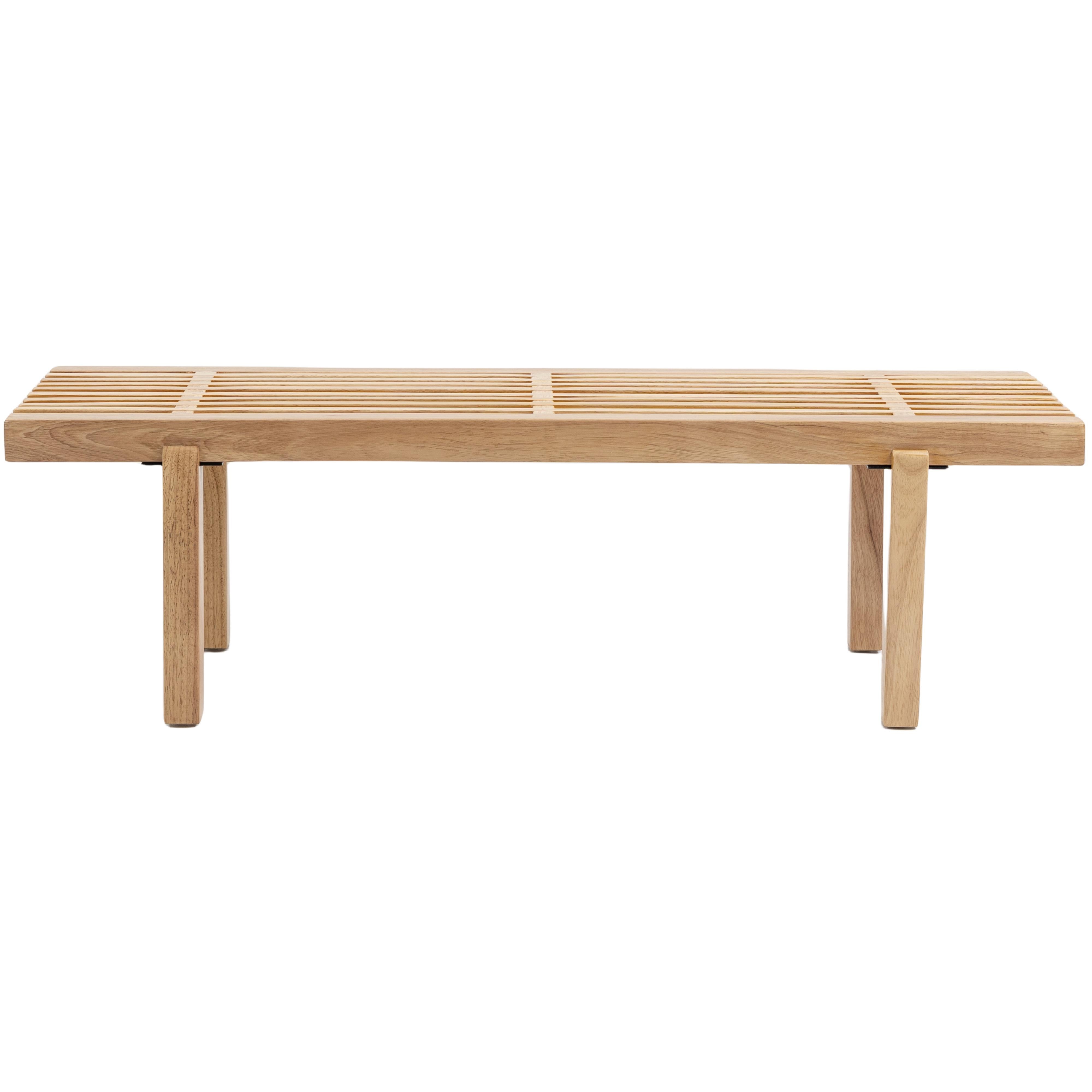 Meridian Naya Cream Chenille Fabric Bench