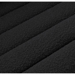 Meridian Cascade Black Boucle Fabric Chair