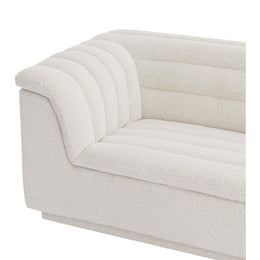 Meridian Cascade Cream Boucle Fabric Chair