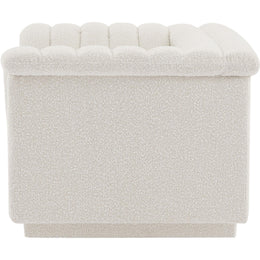 Meridian Cascade Cream Boucle Fabric Chair