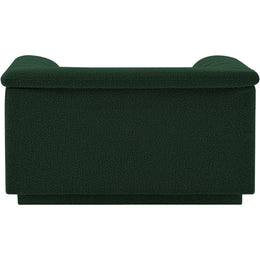 Meridian Cascade Green Boucle Fabric Chair