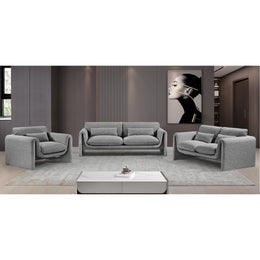 Meridian Stylus Grey Boucle Fabric Chair
