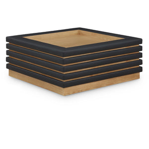 Meridian Rory Black Vegan Leather Coffee Table